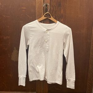 Everlane ReCotton Henley – Size Small, Off-White
